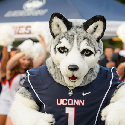 Jonathan the husky mascot